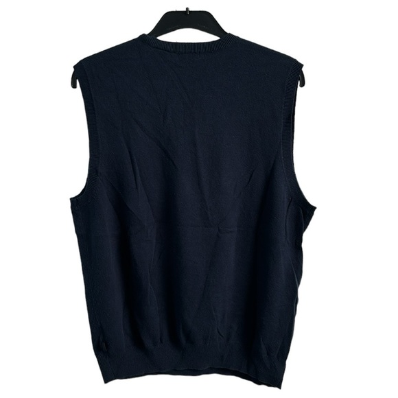 V Neck Argyle Pattern Sweater Vest Size Large Unisex - Picture 12 of 13